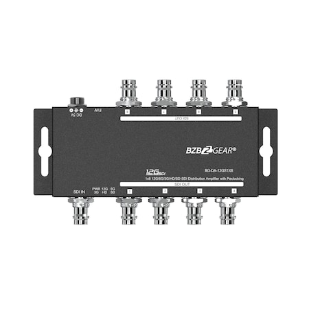Bzbgear 4K UHD 12G-SDI 1x8 Splitter/Distribution Amplifier BG-DA-12GS1X8